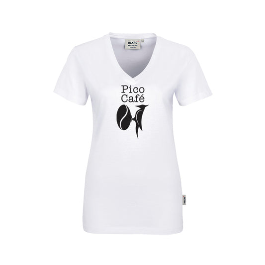 Pico Café Ladies V Neck T-Shirt: Classic Komfort