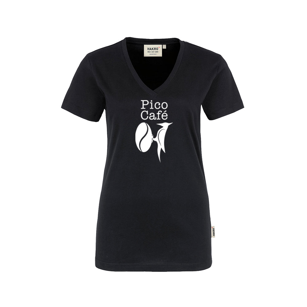 Pico Café Ladies V Neck T-Shirt: Classic Komfort